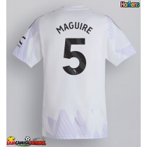 Camisa de Futebol Manchester United Harry Maguire #5 Equipamento Secundário 2025-26 Manga Curta